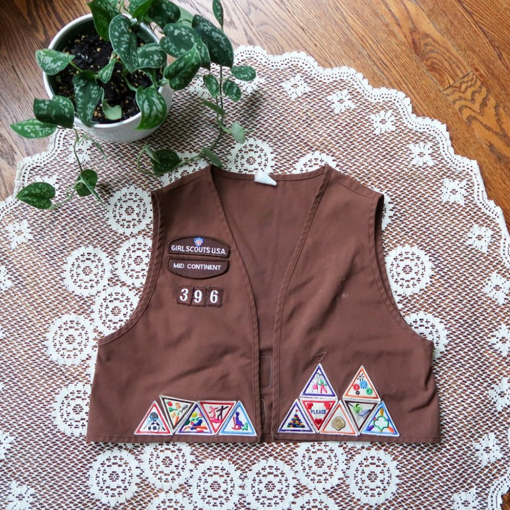 Vintage Girl Scouts USA Brownies Vest